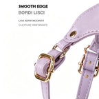 Luxury Dog Harness with Gold Trim (Lilac)