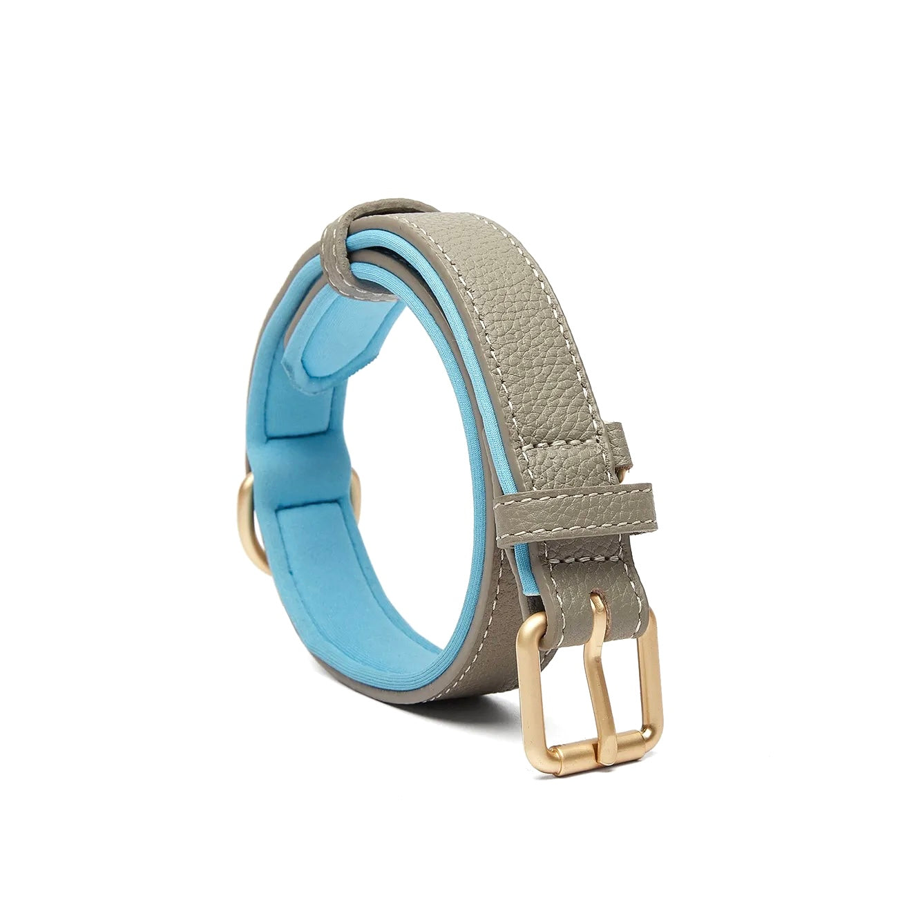 Collare bicolore in vegan leather (Tortora)