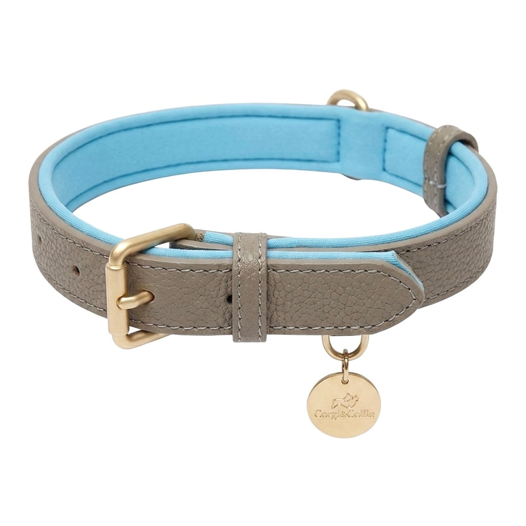 Collare bicolore in vegan leather (Tortora)