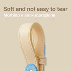 Collare Bicolore in Pelle Pastel (Verde)